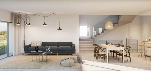 Villas Modernas con sótano y vistas al golf