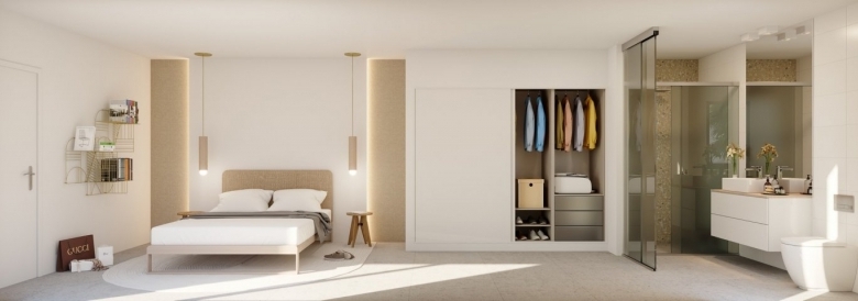 Villas Modernas con sótano y vistas al golf