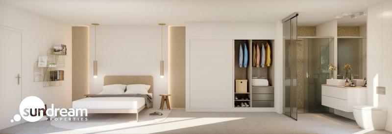 Villas Modernas con sótano y vistas al golf