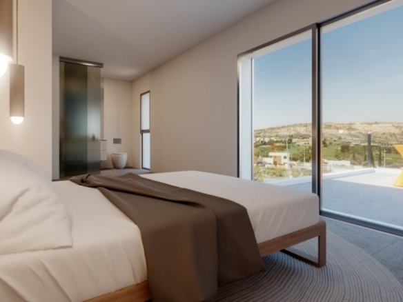 Villas Modernas con sótano y vistas al golf