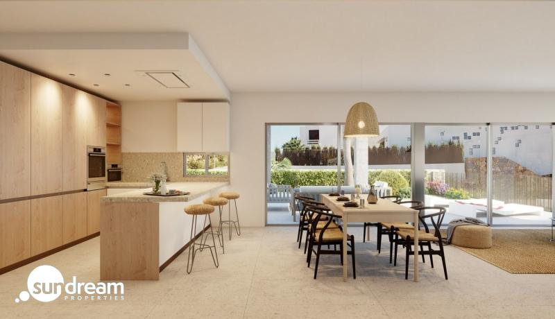 Villas Modernas con sótano y vistas al golf