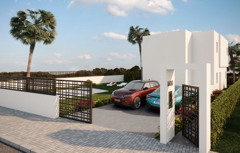 Villas Modernas con sótano y vistas al golf