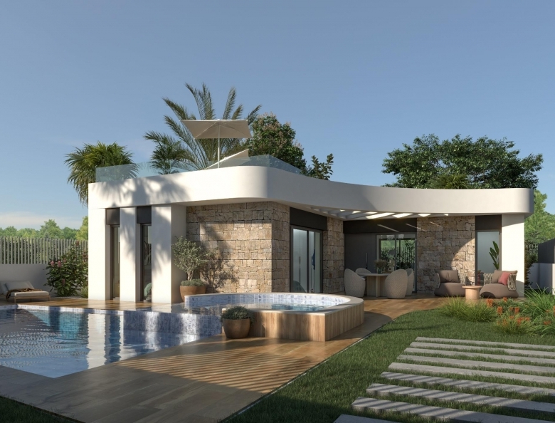 VILLA DE UNA PLANTA DE NUEVA CONSTRUCCIÓN EN LOS MONTESINOS