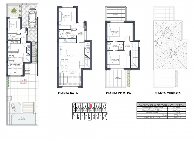 VILLA PAREADA DE NUEVA CONSTRUCCION DE ESTILO IBICENCO EN LOS ALCAZARES