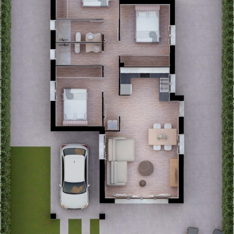 FANTÁSTICA VILLA EN UNA PLANTA DE NUEVA CONSTRUCCIÓN EN LOS ALCAZARES