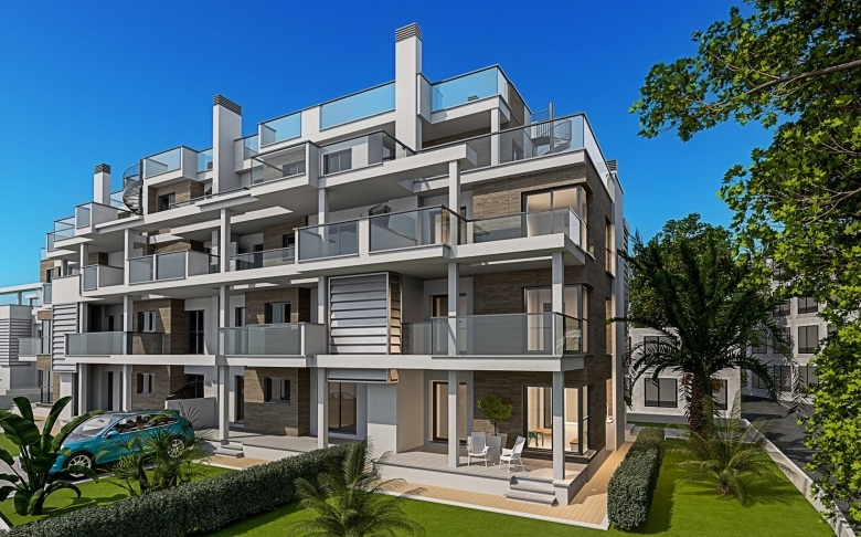 APARTAMENTO DE NUEVA CONSTRUCCIÓN DE 3 DORMITORIOS A 100 M DE LA PLAYA EN DENIA