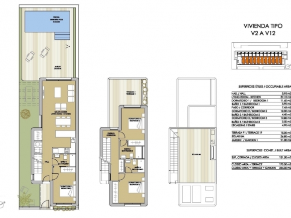 VILLA DE 3 DORMITORIOS DE OBRA NUEVA EN MIL PALMERAS