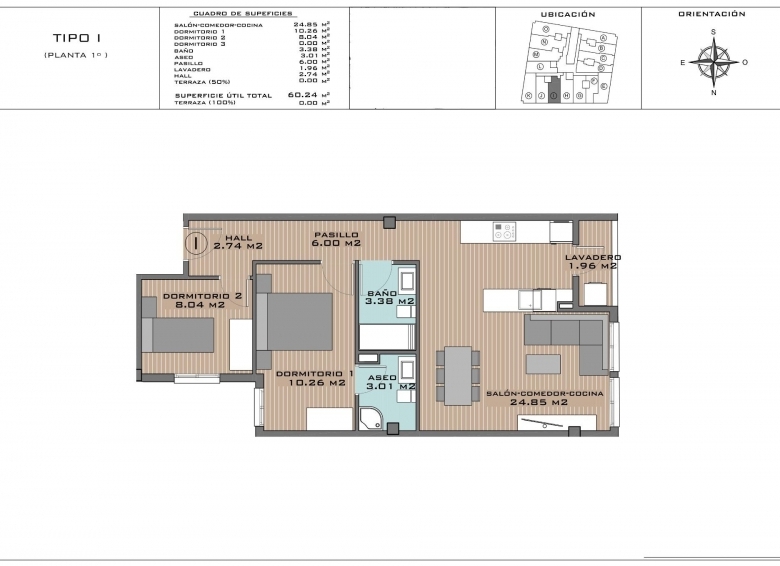 APARTAMENTO DE NUEVA CONSTRUCCIÓN DE 2 DORMITORIOS EN ALGORFA