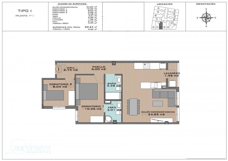 APARTAMENTO DE NUEVA CONSTRUCCIÓN DE 2 DORMITORIOS EN ALGORFA