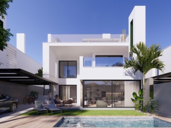 VILLA DE NUEVA CONSTRUCCIÓN CON 3 DORM.EN COMPLEJO PRIVADO EN LA REGIÓN DE MURCIA