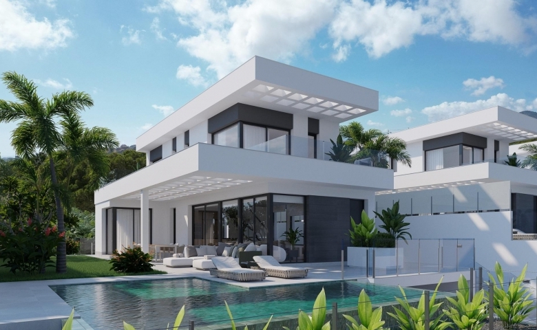 VILLA DE NUEVA CONSTRUCCIÓN CON 3 DORM. Y FABULOSAS VISTAS AL MAR EN FINESTRAT