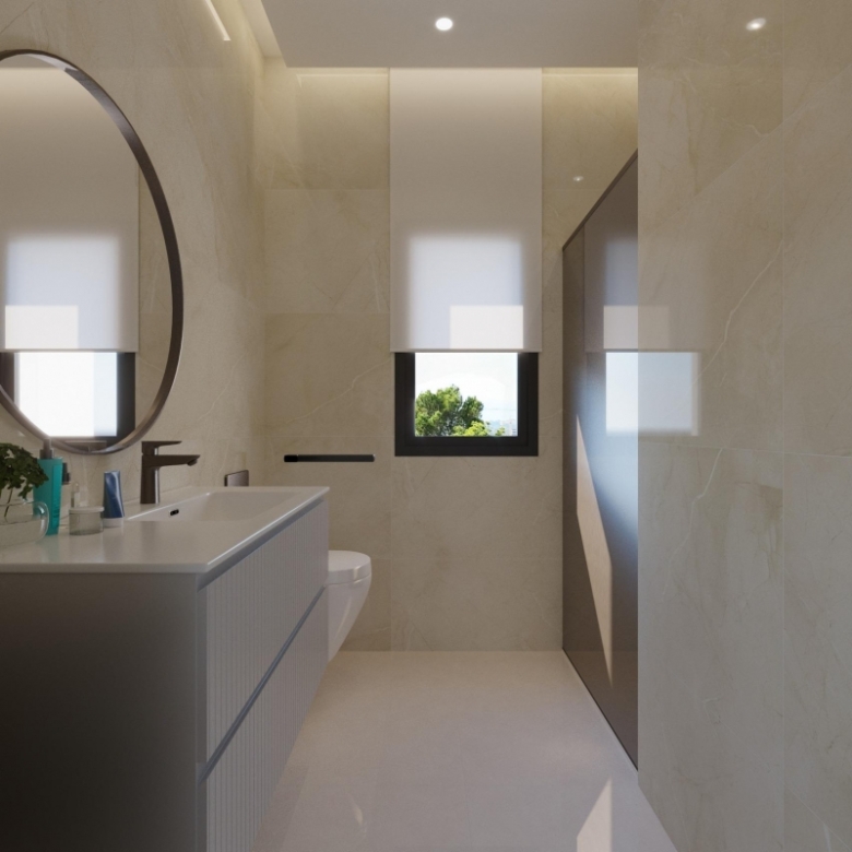 VILLA DE NUEVA CONSTRUCCIÓN CON 3 DORM. Y FABULOSAS VISTAS AL MAR EN FINESTRAT