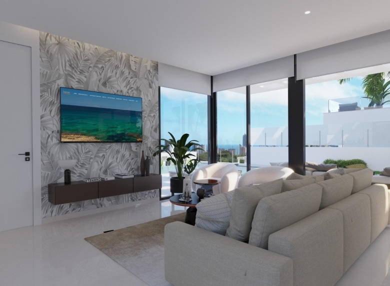 VILLA DE NUEVA CONSTRUCCIÓN CON 3 DORM. Y FABULOSAS VISTAS AL MAR EN FINESTRAT