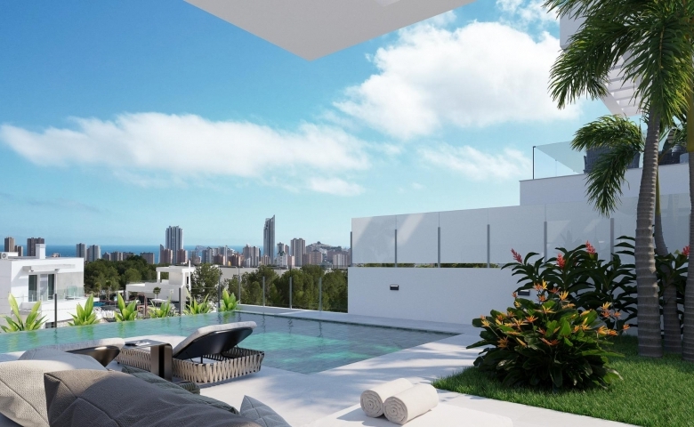 VILLA DE NUEVA CONSTRUCCIÓN CON 3 DORM. Y FABULOSAS VISTAS AL MAR EN FINESTRAT