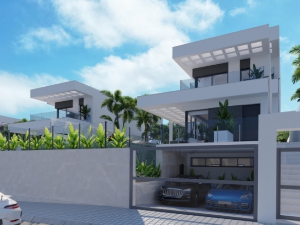 VILLA DE NUEVA CONSTRUCCIÓN CON 3 DORM. Y FABULOSAS VISTAS AL MAR EN FINESTRAT