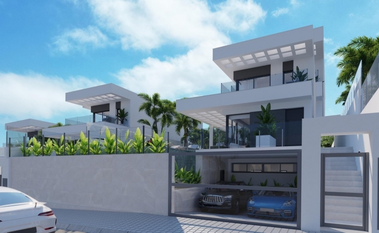VILLA DE NUEVA CONSTRUCCIÓN CON 3 DORM. Y FABULOSAS VISTAS AL MAR EN FINESTRAT