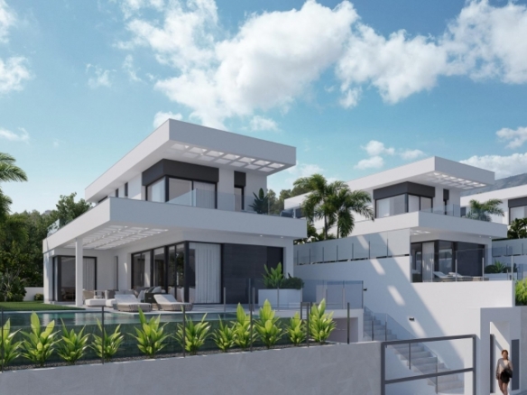 VILLA DE NUEVA CONSTRUCCIÓN CON 3 DORM. Y FABULOSAS VISTAS AL MAR EN FINESTRAT