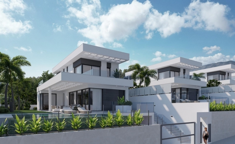 VILLA DE NUEVA CONSTRUCCIÓN CON 3 DORM. Y FABULOSAS VISTAS AL MAR EN FINESTRAT