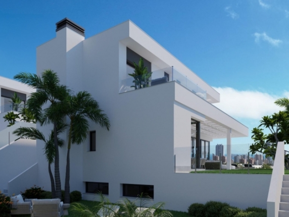 VILLA DE NUEVA CONSTRUCCIÓN CON 3 DORM. Y FABULOSAS VISTAS AL MAR EN FINESTRAT