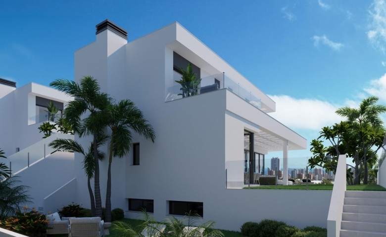 VILLA DE NUEVA CONSTRUCCIÓN CON 3 DORM. Y FABULOSAS VISTAS AL MAR EN FINESTRAT