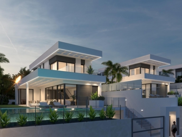 VILLA DE NUEVA CONSTRUCCIÓN CON 3 DORM. Y FABULOSAS VISTAS AL MAR EN FINESTRAT