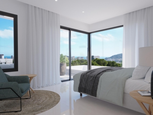 VILLA DE NUEVA CONSTRUCCIÓN CON 3 DORM. Y FABULOSAS VISTAS AL MAR EN FINESTRAT