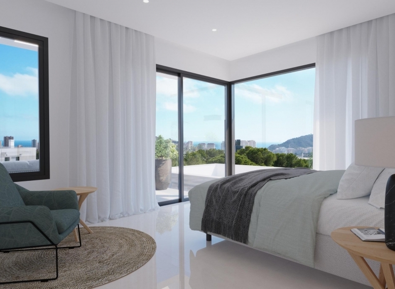 VILLA DE NUEVA CONSTRUCCIÓN CON 3 DORM. Y FABULOSAS VISTAS AL MAR EN FINESTRAT