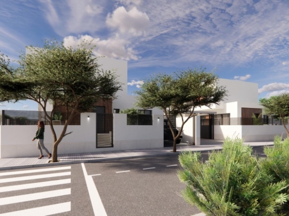 Urbanización moderna en Dolores de 8 chalets semi-adosados.