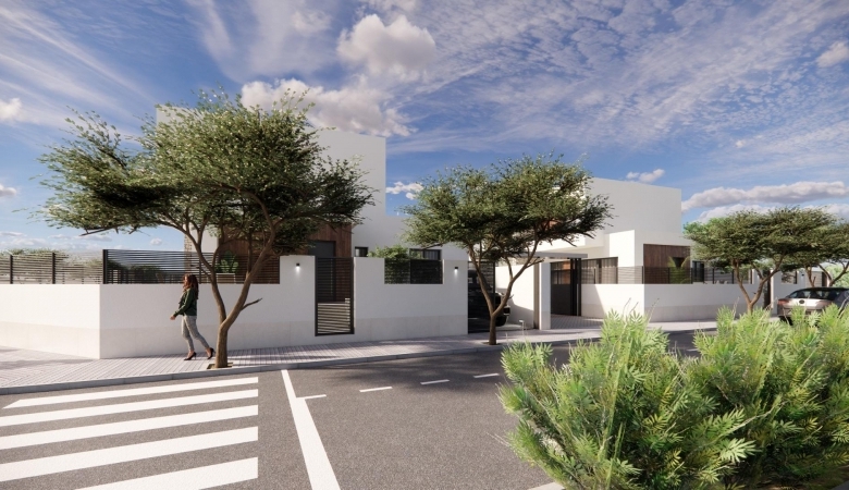Urbanización moderna en Dolores de 8 chalets semi-adosados.