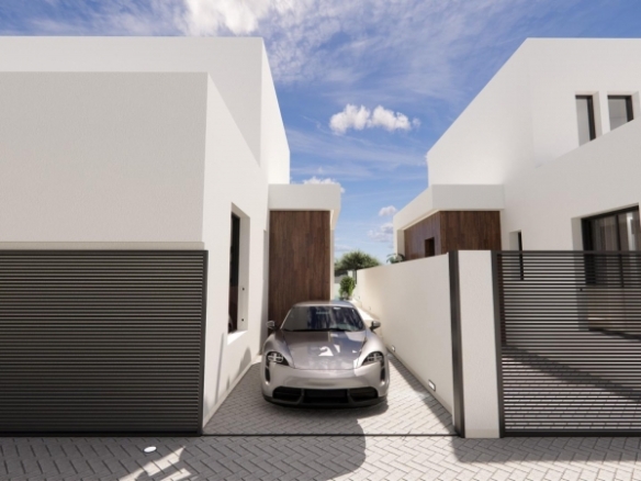 Urbanización moderna en Dolores de 8 chalets semi-adosados.
