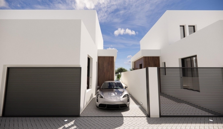 Urbanización moderna en Dolores de 8 chalets semi-adosados.