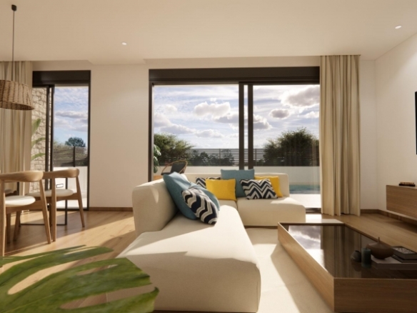 Urbanización moderna en Dolores de 8 chalets semi-adosados.