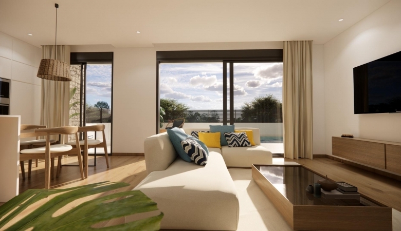 Urbanización moderna en Dolores de 8 chalets semi-adosados.