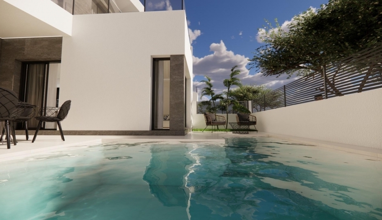 Chalet adosado a la venta con piscina privada en Dolores