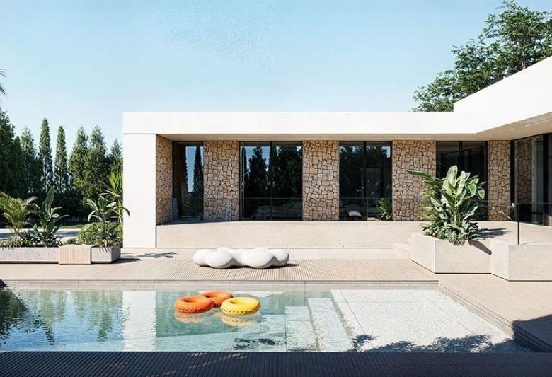 Villa de lujo a la venta con vistas a la Laguna rosa en El Chaparral