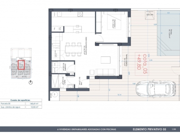 Chalet adosado con piscina privada a la venta  en Benijófar(Alicante)