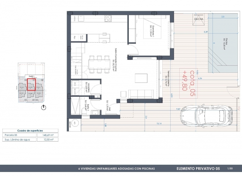 Chalet adosado con piscina privada a la venta  en Benijófar(Alicante)