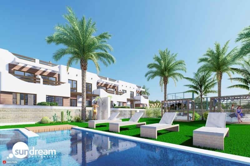 Bungalow de planta alta a la venta con solarium a 150m. de la Playa De Las Higuericas En Torre De La