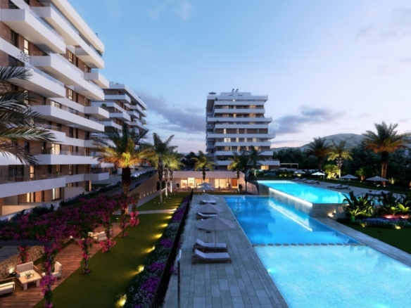 Apartamento de 3 dormitorios de nueva construcción a la venta en Villajoyosa.