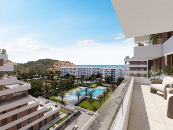 Apartamento de 3 dormitorios de nueva construcción a la venta en Villajoyosa.