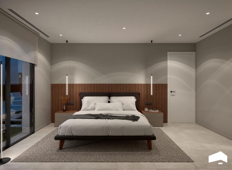 Villa de 3 dormitorios de nueva construcción a la venta en la provincia de Murcia.