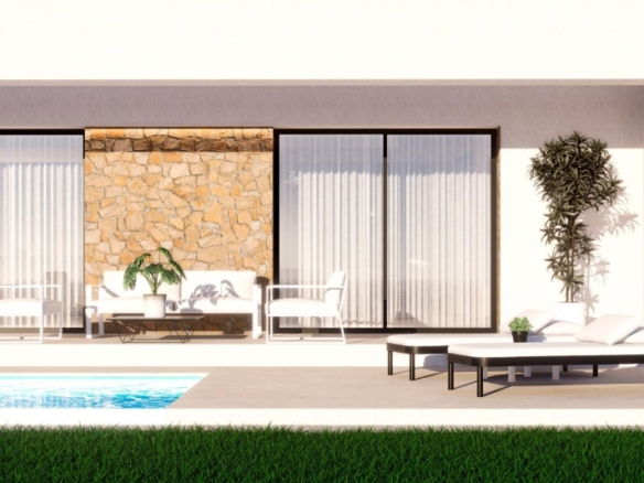 Villa de 3 dormitorios de nueva construcción con vistas al mar en Finestrat-Benidorm