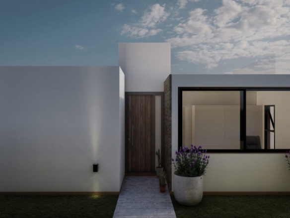 Villa de estilo ibicenco de una sola planta de 3 dormitorios a la venta en Fortuna(Murcia)