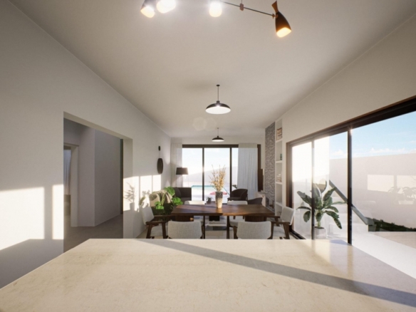 Villa de estilo ibicenco de una sola planta de 3 dormitorios a la venta en Fortuna(Murcia)