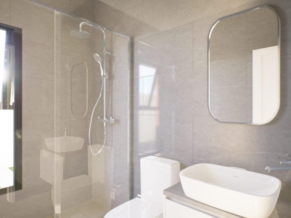 Villa de estilo ibicenco de una sola planta de 3 dormitorios a la venta en Fortuna(Murcia)