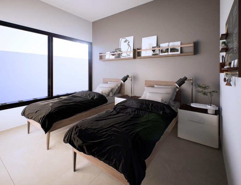 Villa de estilo ibicenco de una sola planta de 3 dormitorios a la venta en Fortuna(Murcia)