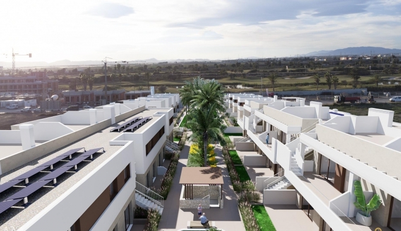 Villa obra nueva con piscina y garaje en Los Alcázares