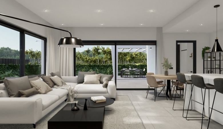 Villa en venta obra nueva con piscina en Orihuela Costa