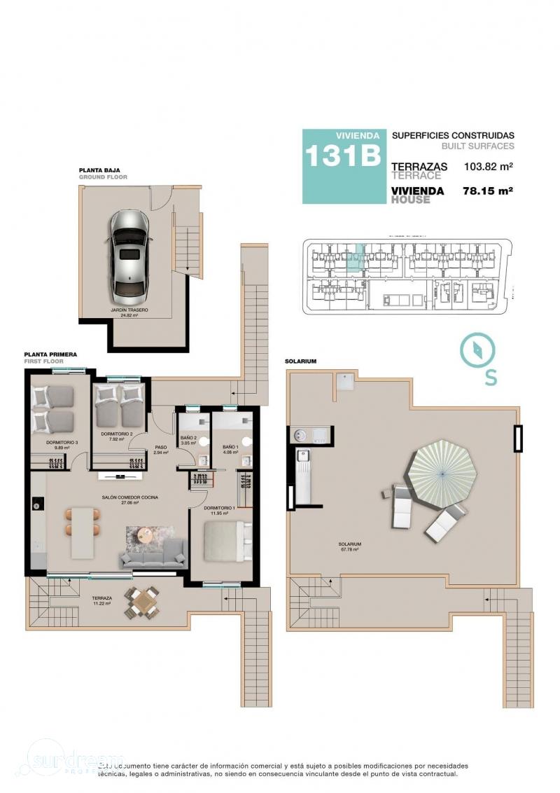 Bungalow en venta obra nueva en Pilar de la Horadada