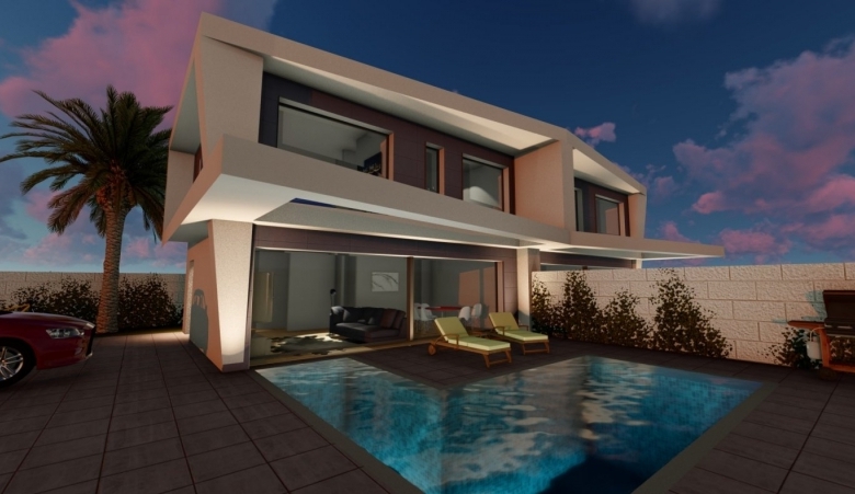 Villa adosada en venta obra nueva en Gran Alacant
